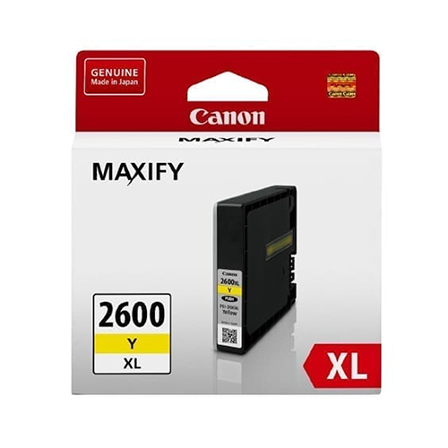 PGI-2600XLY Canon Hi Capacity Yellow Ink Genuine
